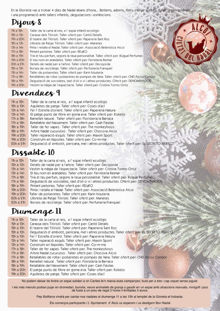 Activitats Fira de Nadal 